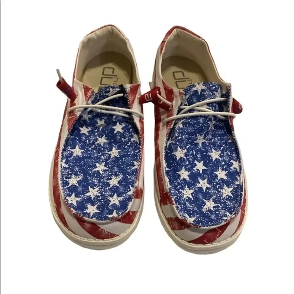 Hey Dudes Wendy Star Spangled Women’s Size 10‎